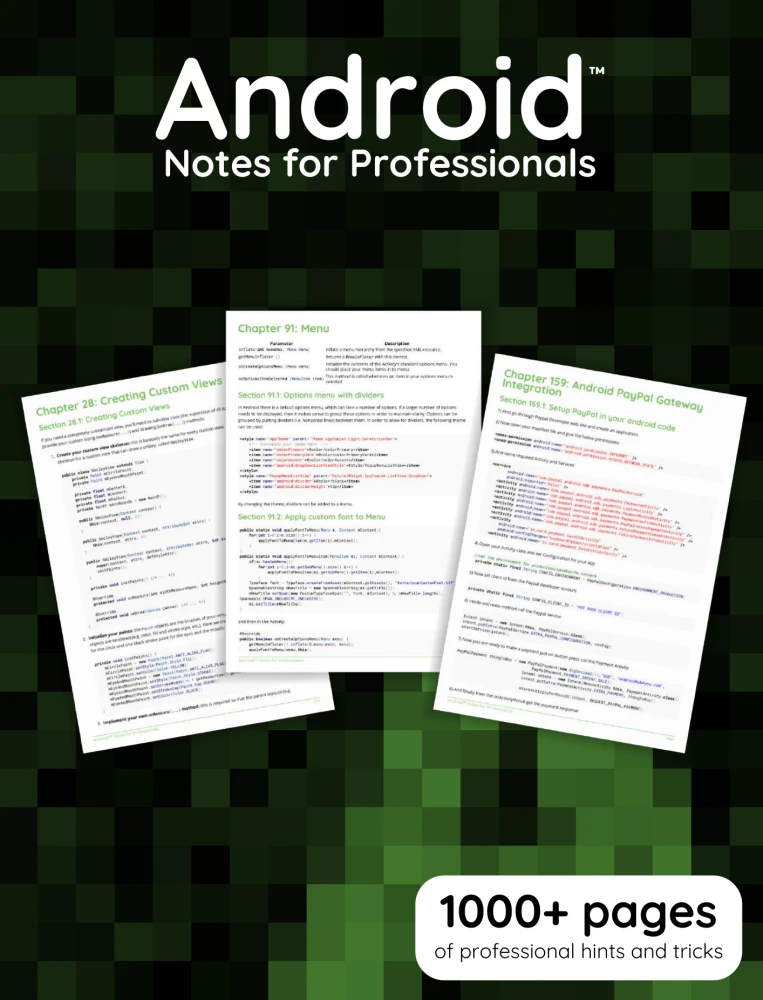 Android Notes for Professionals