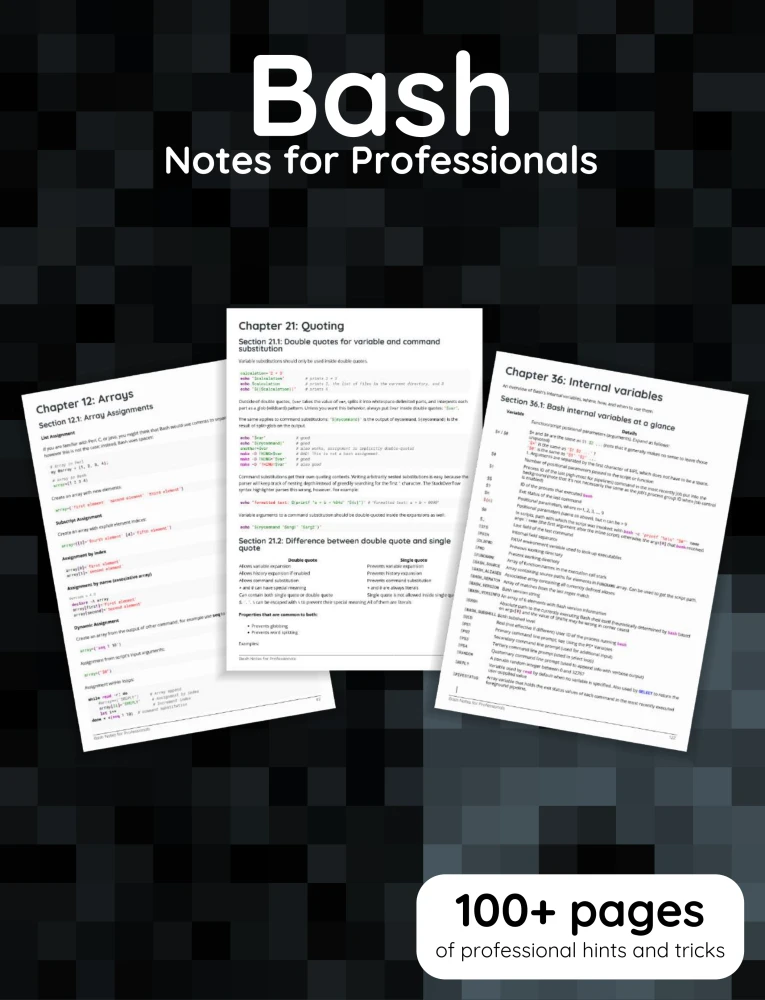 Bash Notes for Professionals