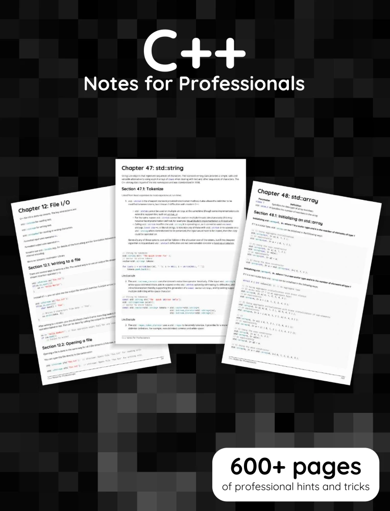 C++ Notes for Professionals