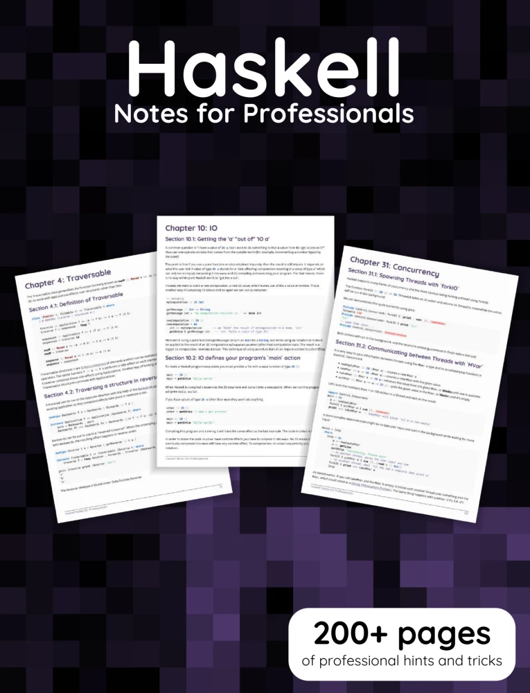 Haskell Notes for Professionals