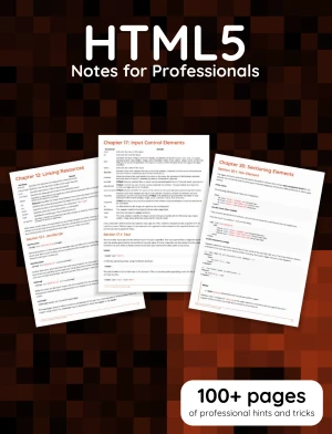 HTML5 Notes for Professionals