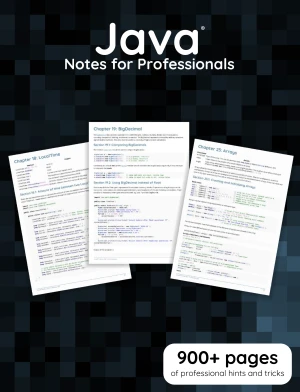Java Notes for Professionals