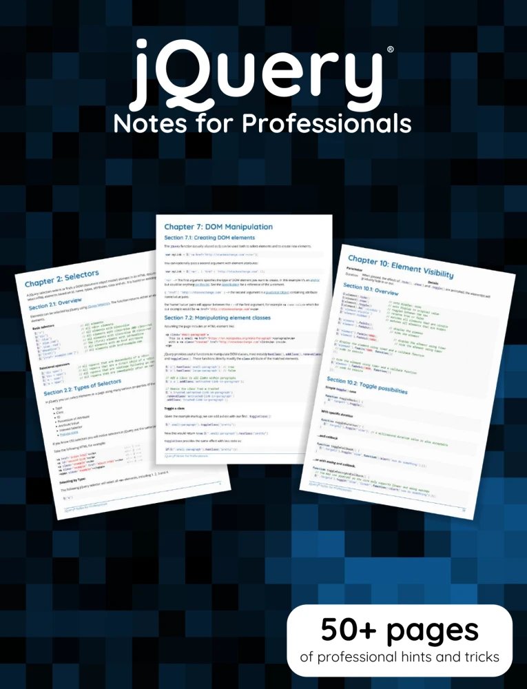 jQuery Notes for Professionals