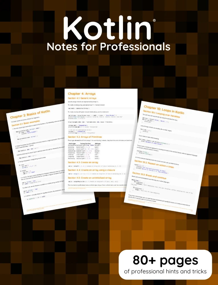 Kotlin Notes for Professionals