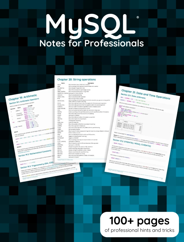 MySQL Notes for Professionals