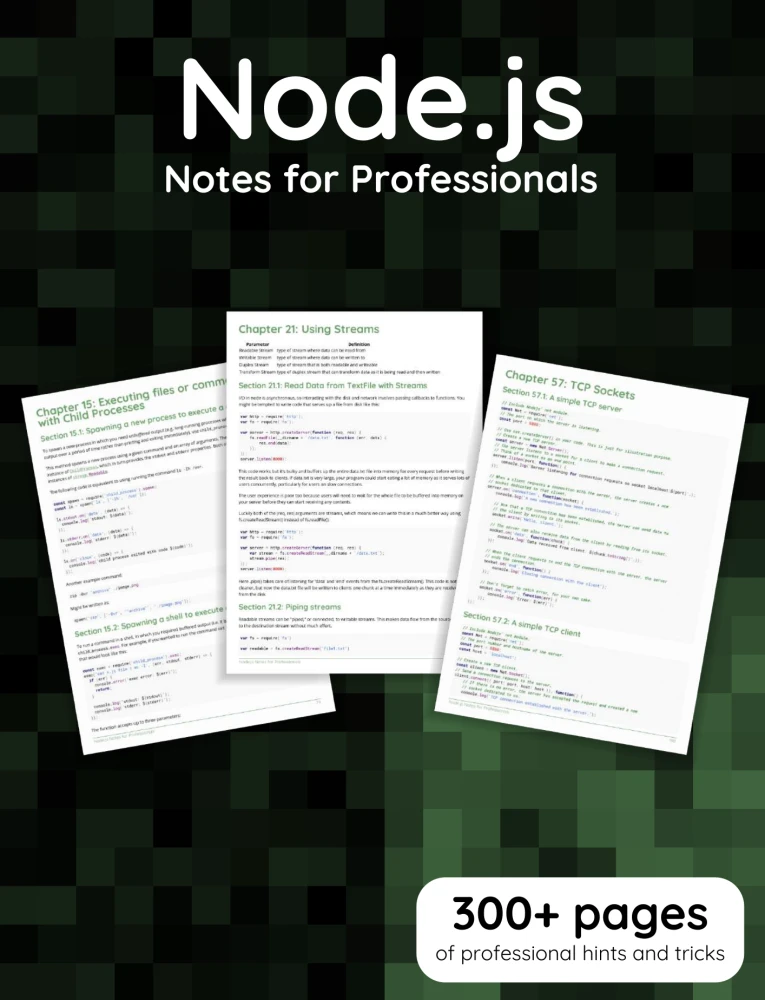 Node.js Notes for Professionals