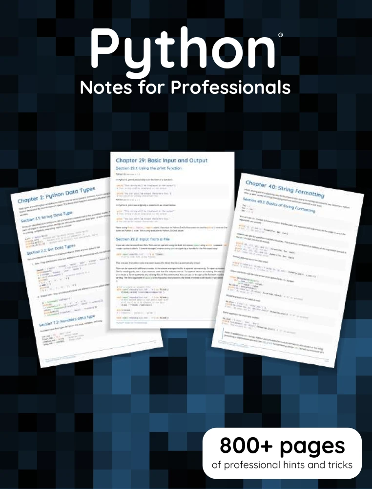 Python Notes for Professionals