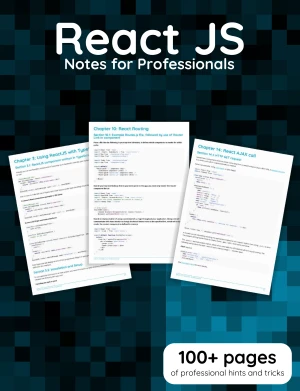 React JS Notes for Professionals