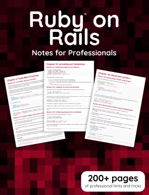 Ruby on Rails Notes for Professionals