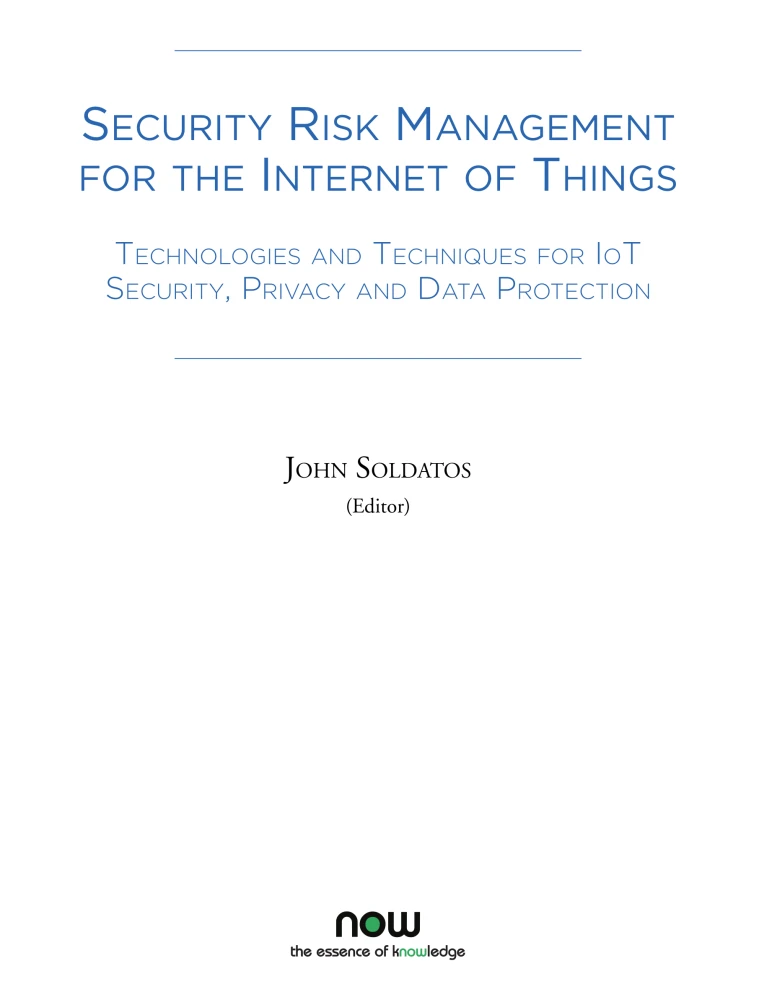 Security Risk Management for the Internet of Things