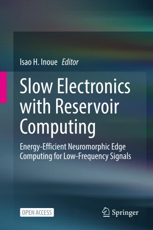 Slow Electronics with Reservoir Computing