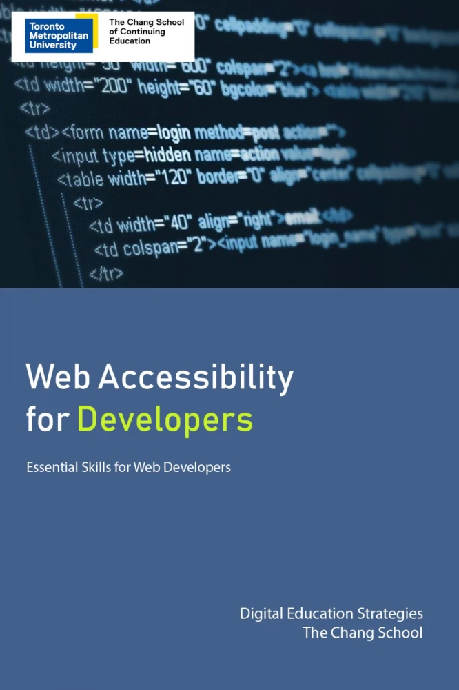Web Accessibility for Developers